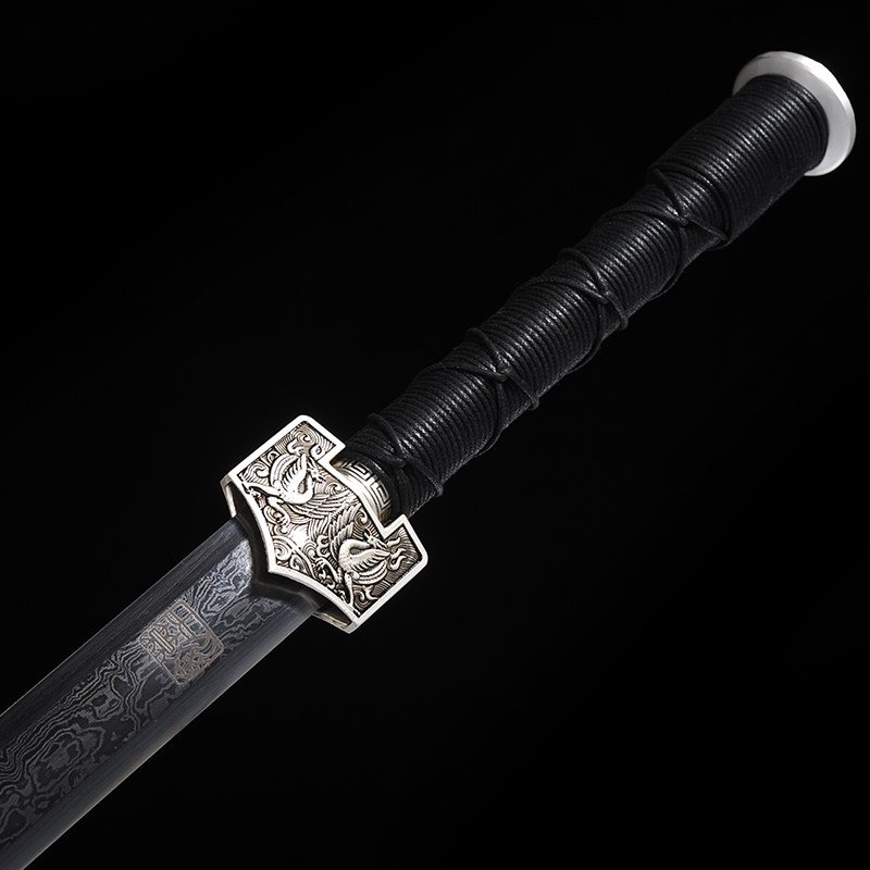 【莫干剑】莫干古银战剑 省工美大师 季劭聪 长剑古风 未开刃