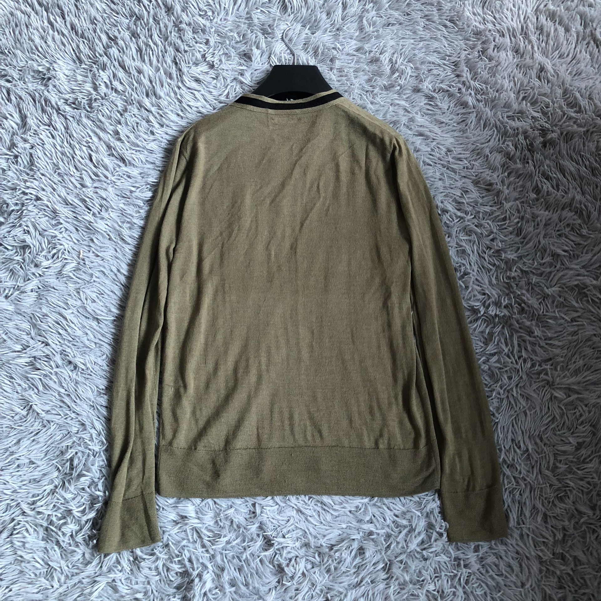 Dries Van Noten V-Neck Knitted Cardigan — label