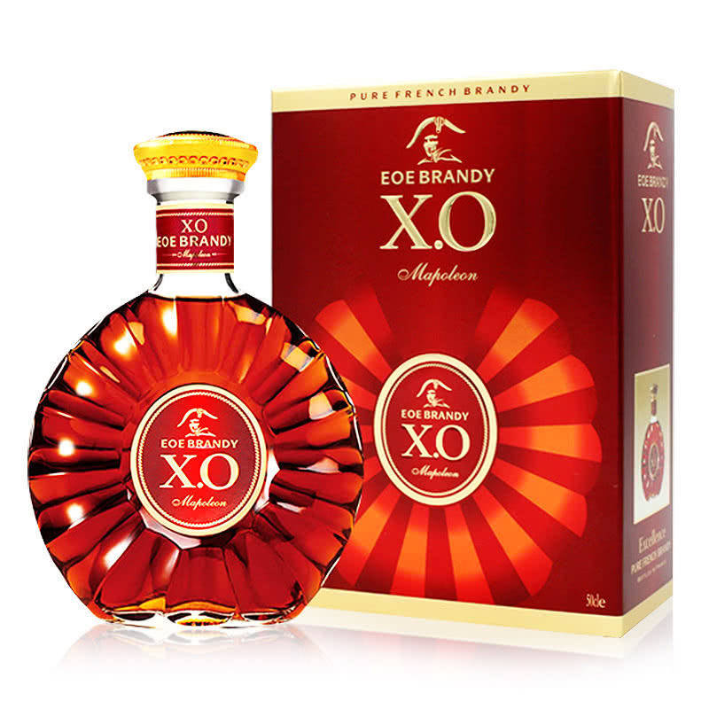 【秩富】 2箱 法国欧邑拿破仑xo白兰地洋酒500ml*6瓶*2箱