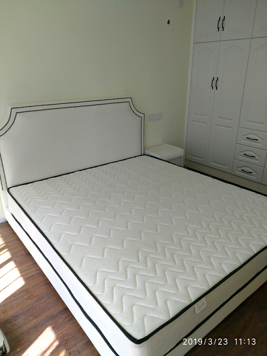 美式轻奢布艺床1.8米双人床现代简约储物婚床榻榻米小户型