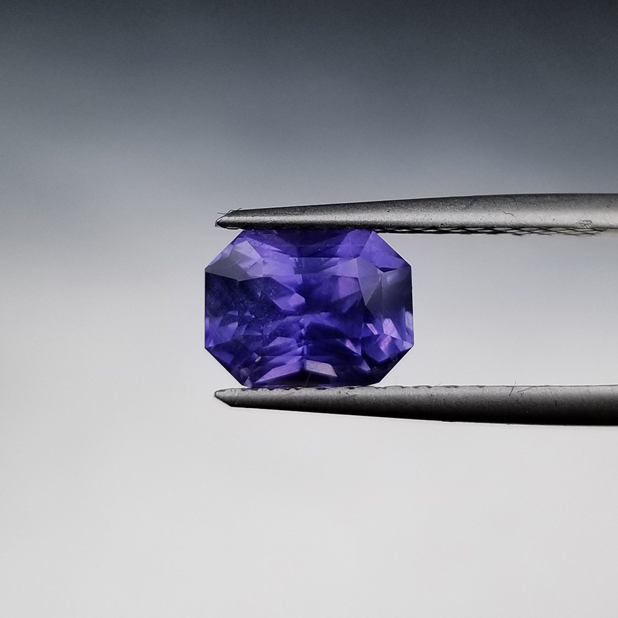 3.11克拉 天然无烧薰衣草紫蓝宝石裸石 国际认证