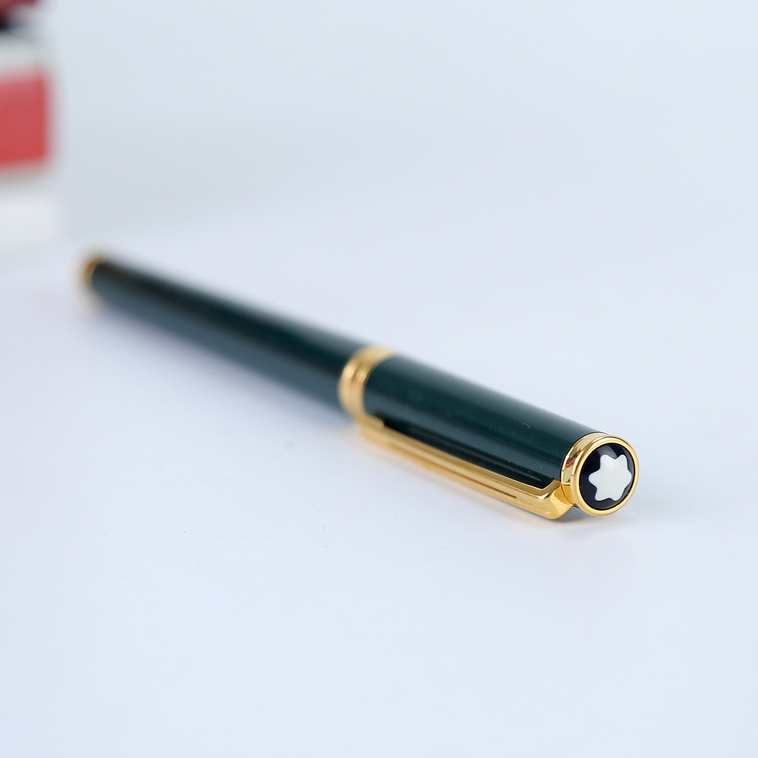 [95新]德国万宝龙montblanc 纯金金尖14k(585)钢笔签字笔