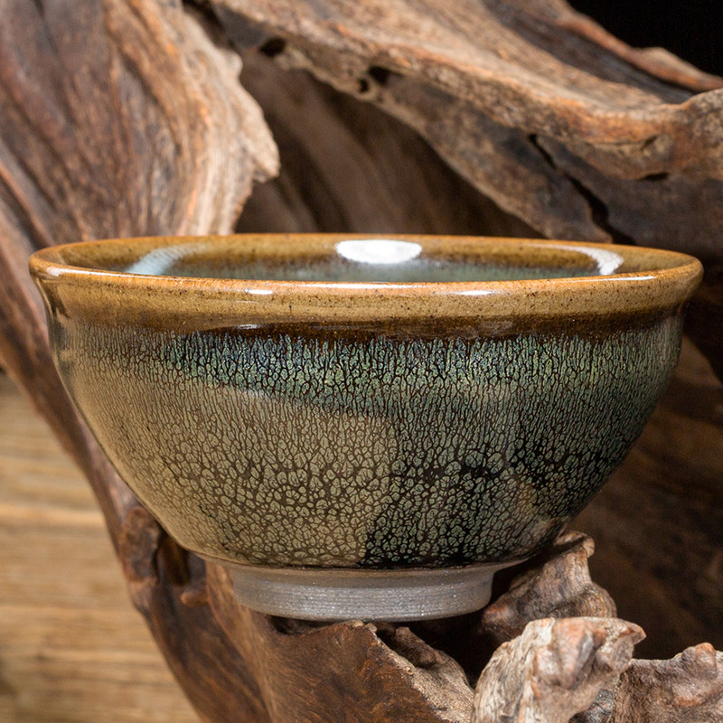 [非遗传承人][青禾盏]口径9.2cm 建阳建盏茶器茶杯 专属礼盒 证书