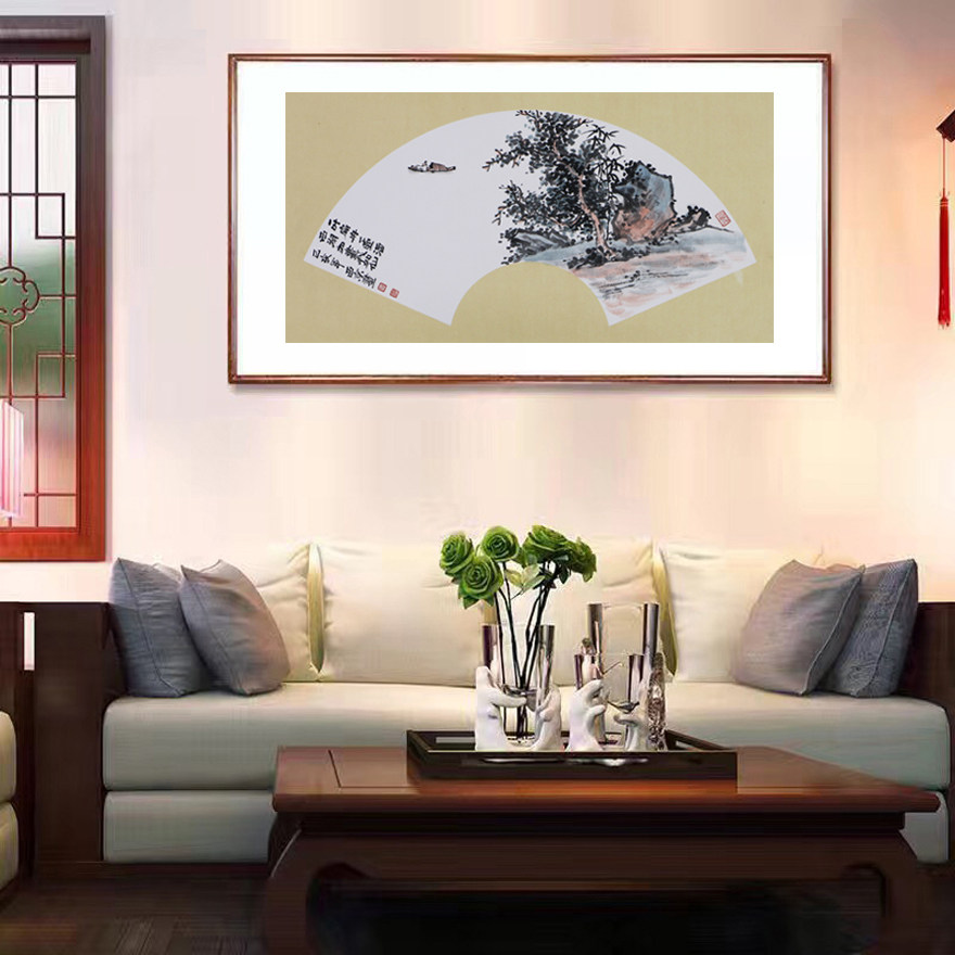 【精品收藏】任西京《一叶扁舟一壶酒》易画大师著名山水名家1877