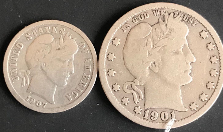 两个美国小银币保真不退不包邮