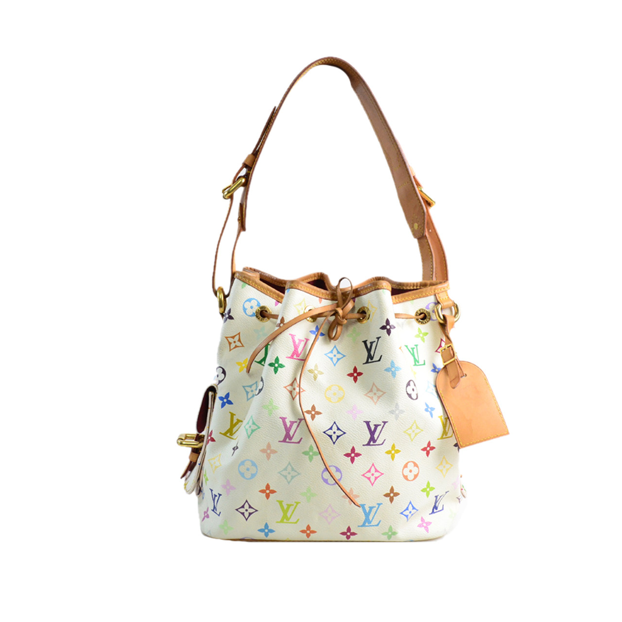 [9.0新]路易威登lv女士白三彩单肩手提水桶包deb1901039