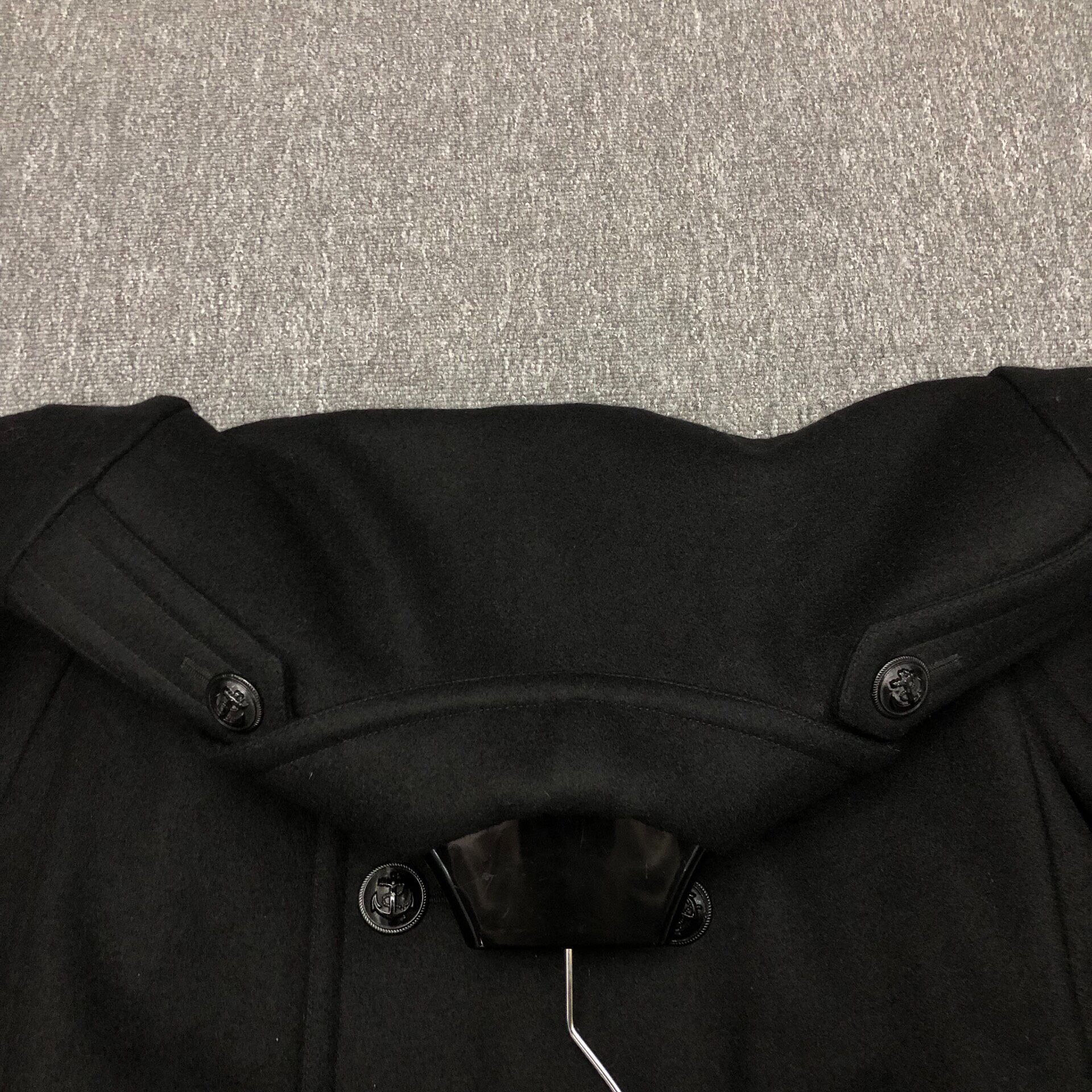 Saint Laurent 14FW Anchor Double-Breasted Coat — label