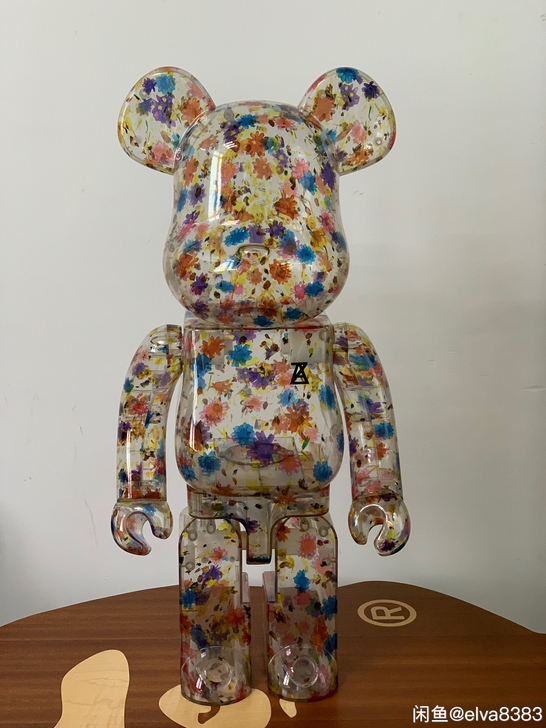 bearbrick1000%透明花花全新现货