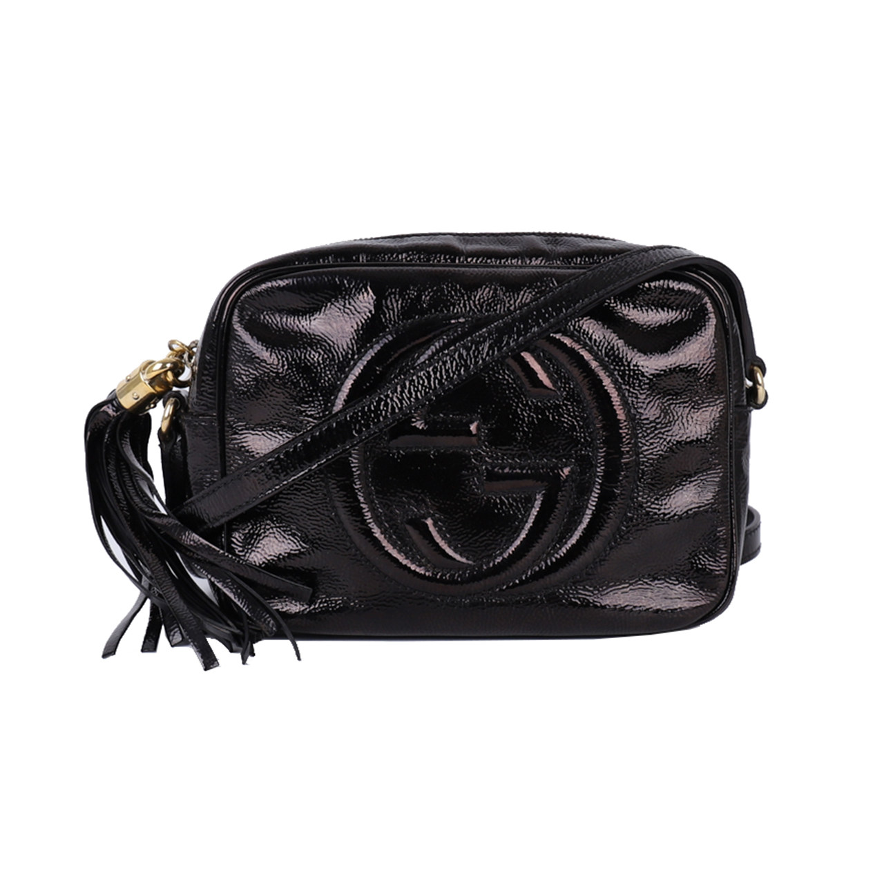 [8.0新]古驰gucci女士黑色单肩斜挎相机包py023公价800