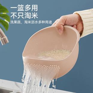 厨房淘米神器塑料沥水篮洗菜盆洗米筛淘米盆多功能过滤家用洗水果