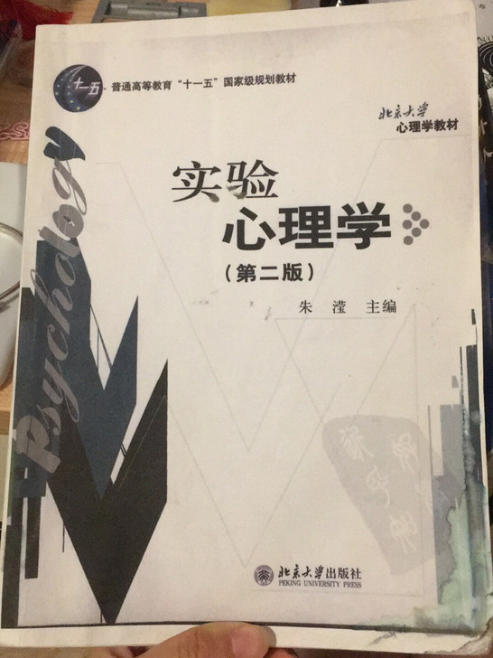 实验心理学心理学考研朱滢老师