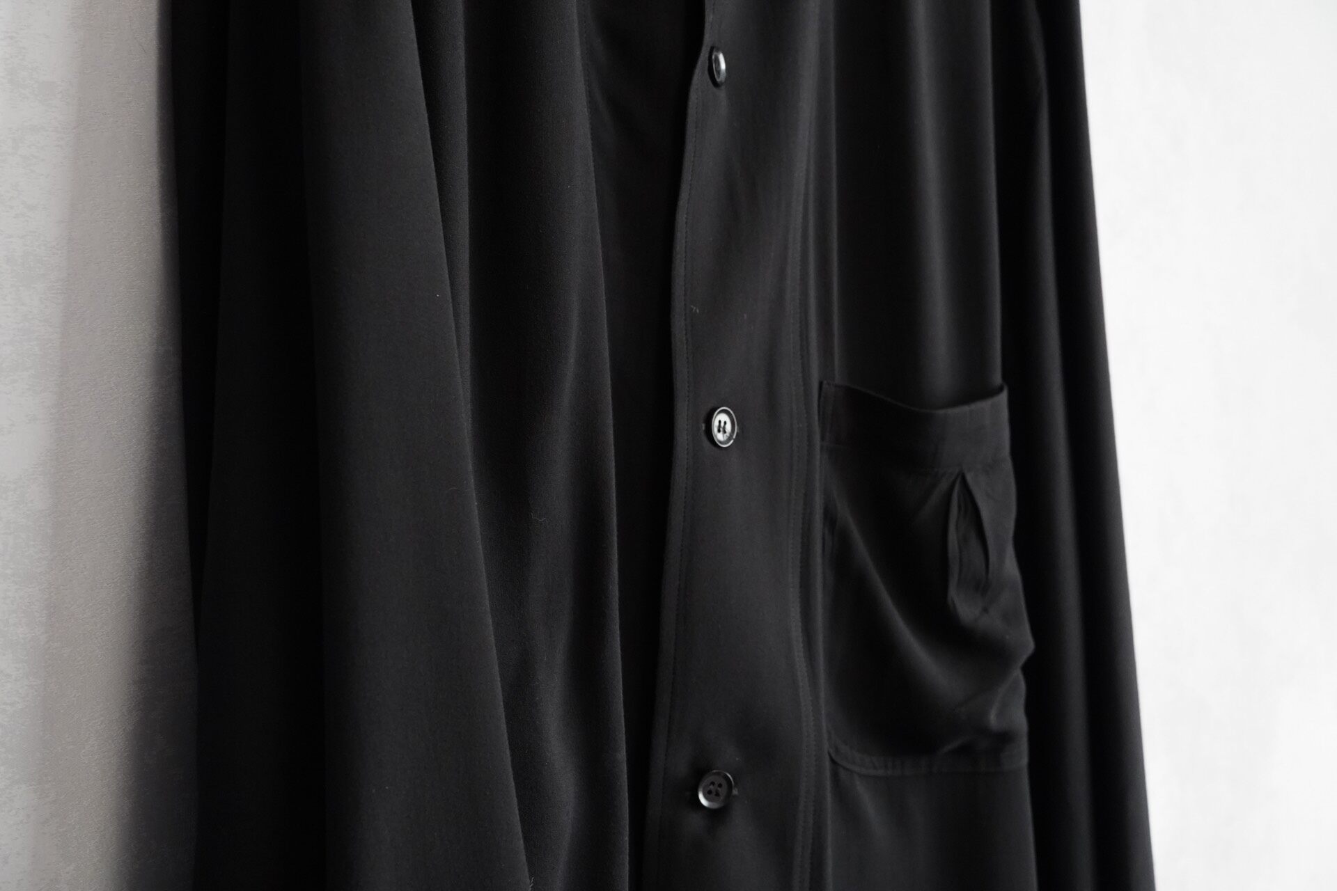 Yohji Yamamoto 13SS Three Pocket Rayon Shirt — detail