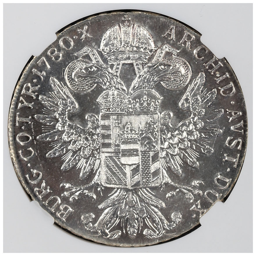 2768号奥匈帝国银币ms67美品