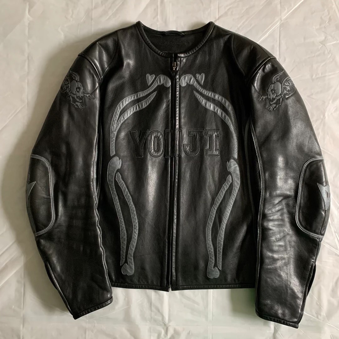 Yohji Yamamoto x Dainese Skull Moto Jacket — detail