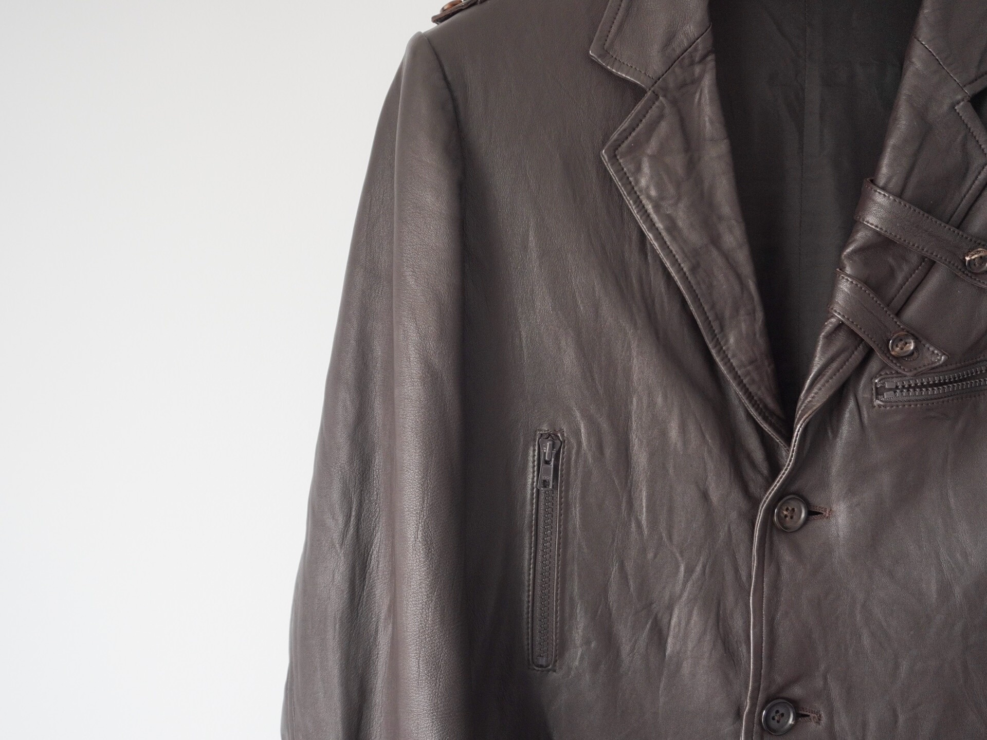 Yohji Yamamoto 2006AW Leather Jacket — back