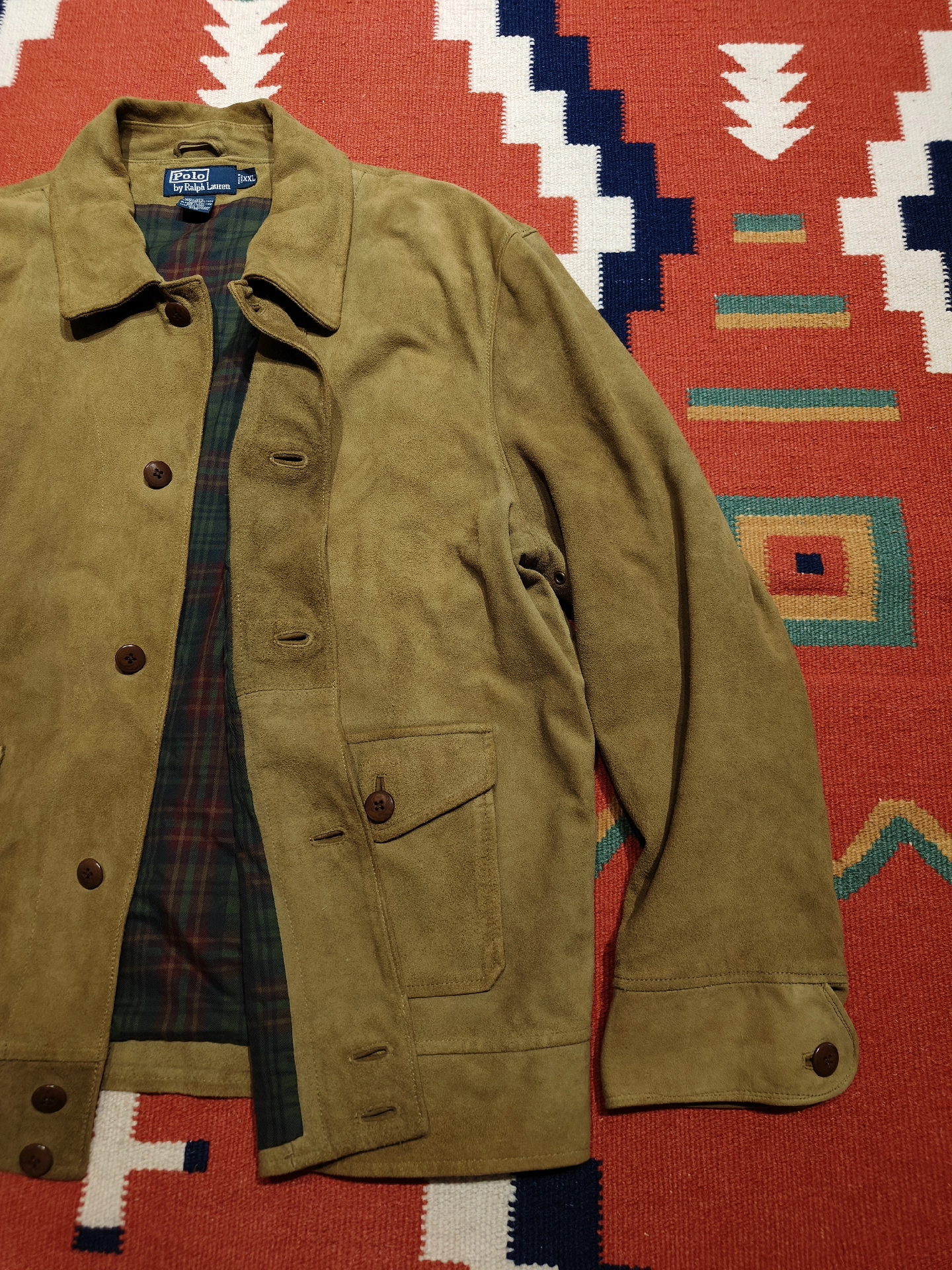 RRL Ralph Lauren Vintage Suede Jacket — label