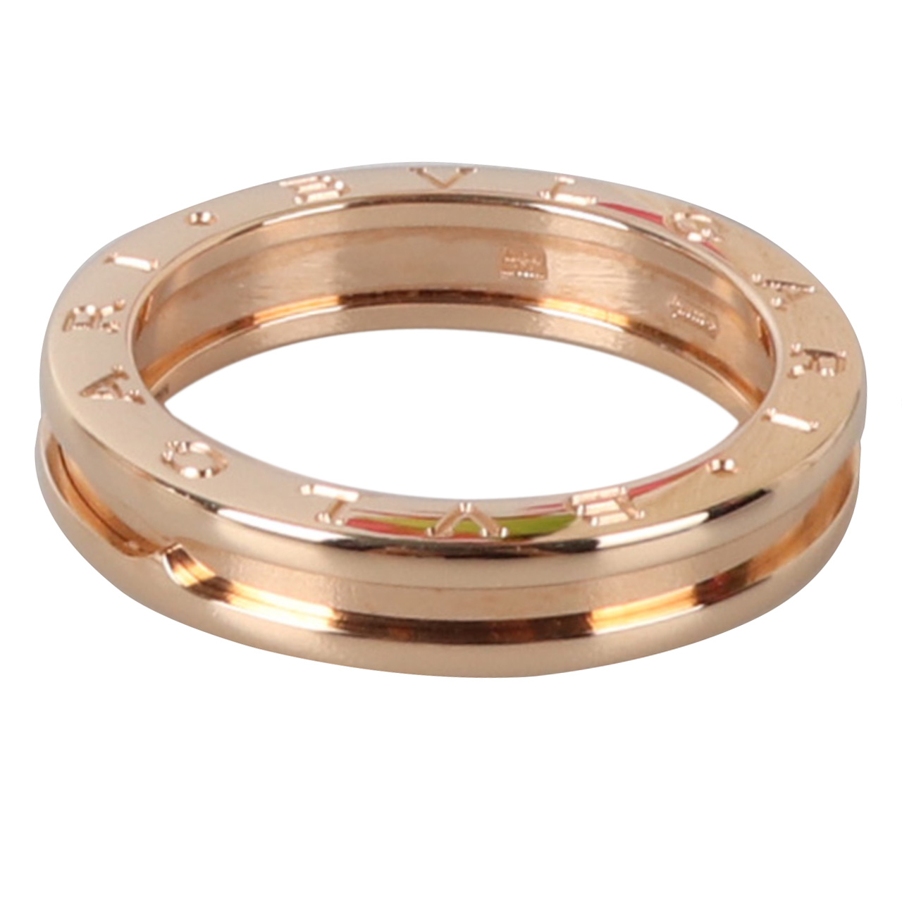 [9.9新]宝格丽bvlgari男士750玫瑰金单环戒指56号