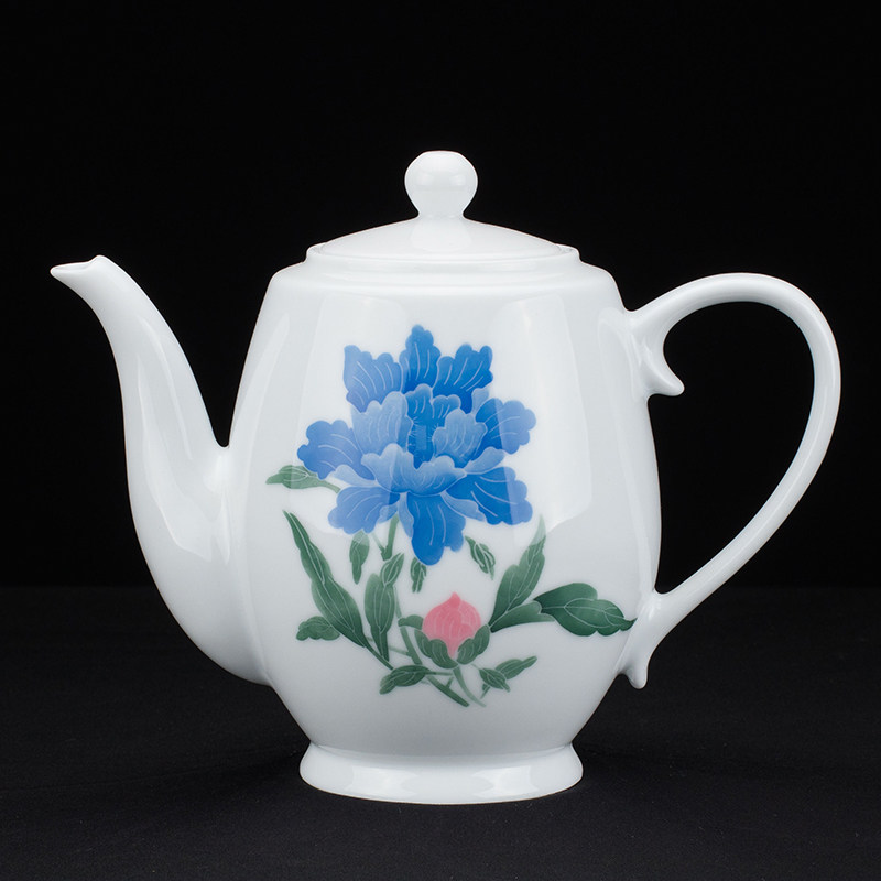 【出价即得】系70年代大*堂专属用瓷 纯手绘洪江大球泥藏品 茶壶