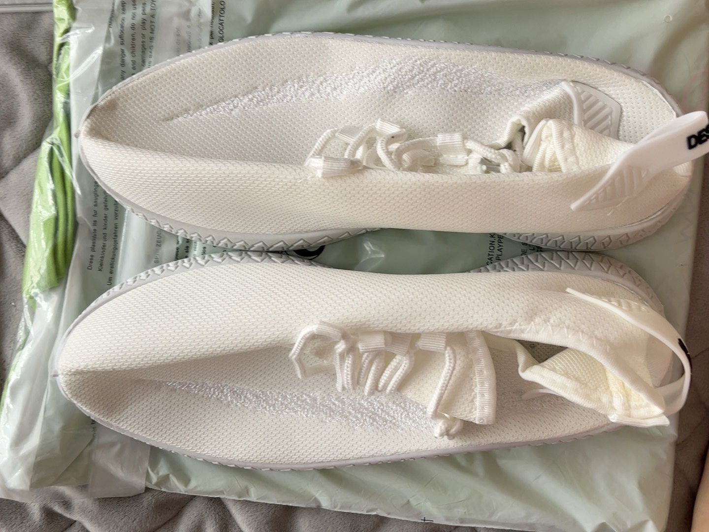 New 41-yard white sneakers.