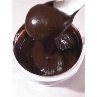 黑白巧克力酱食用烘焙1kg脆皮巧克力馅料商用蛋糕朱（代可可脂）