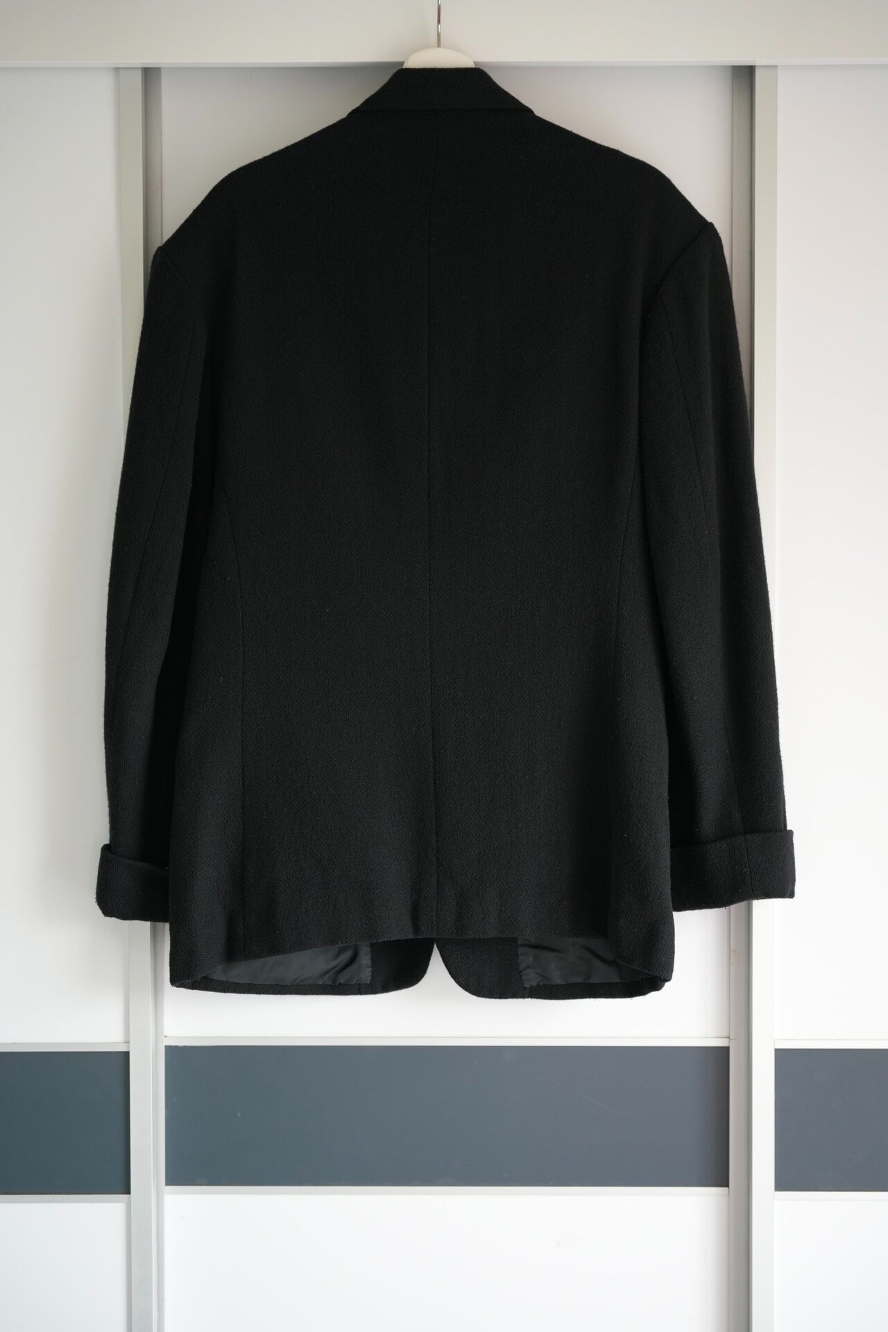 Yohji Yamamoto 88AW Leather Flower Suit — front