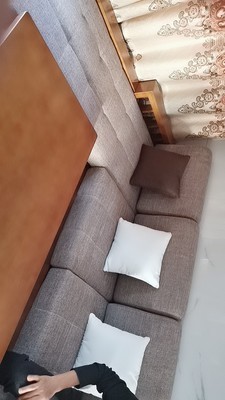 新中式实木沙发组合转角可拆洗布艺沙发三人大小户型客厅整装家具