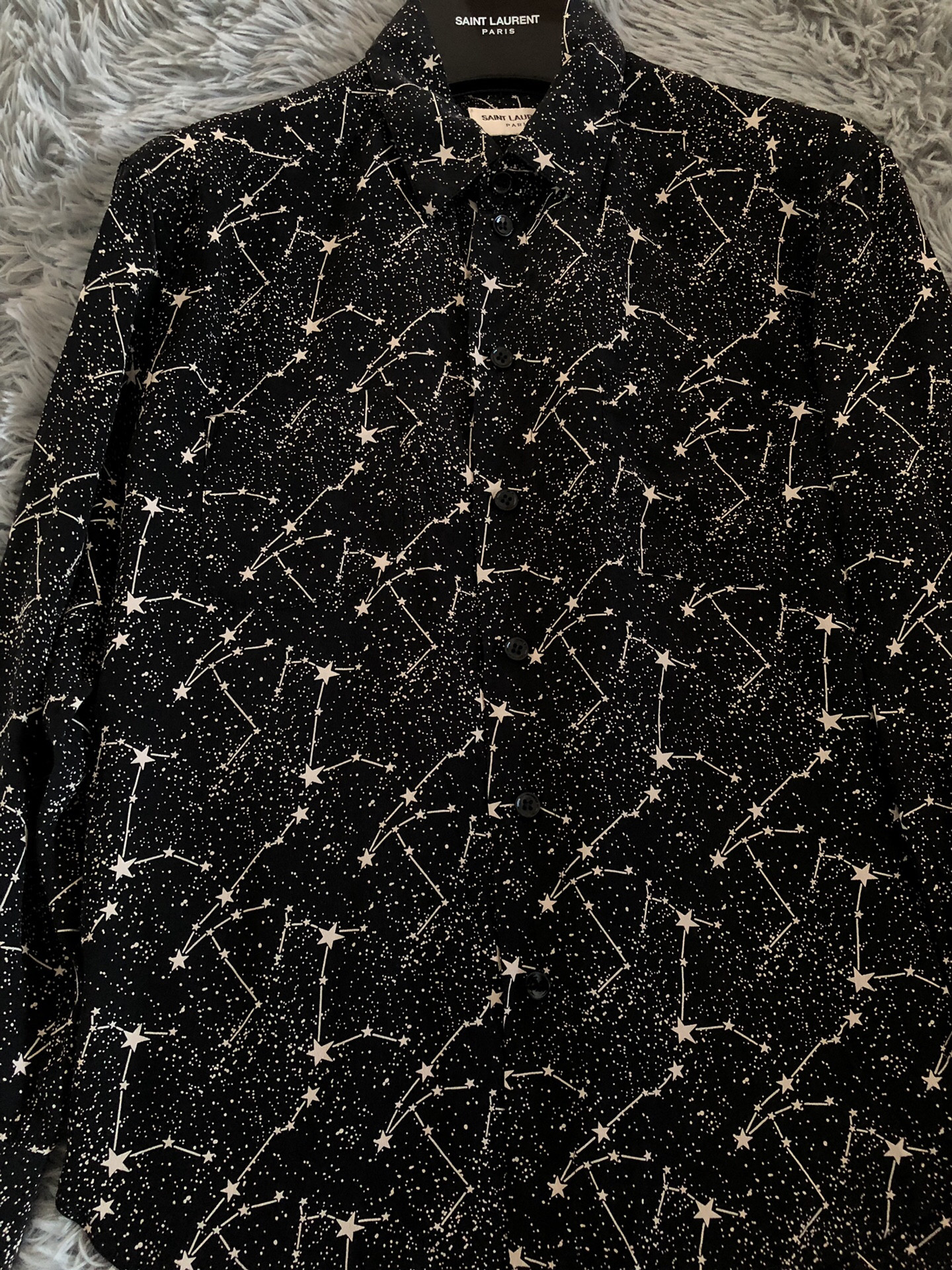 Saint Laurent Gold Star Print Shirt — front