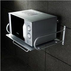 法拉利卫浴 厨房太空铝壁挂式微波炉支架置物架 烤箱支架厨房挂件