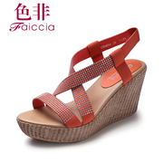 Non genuine new counters new summer fashion and comfortable wedges shoes WHB6A3304B