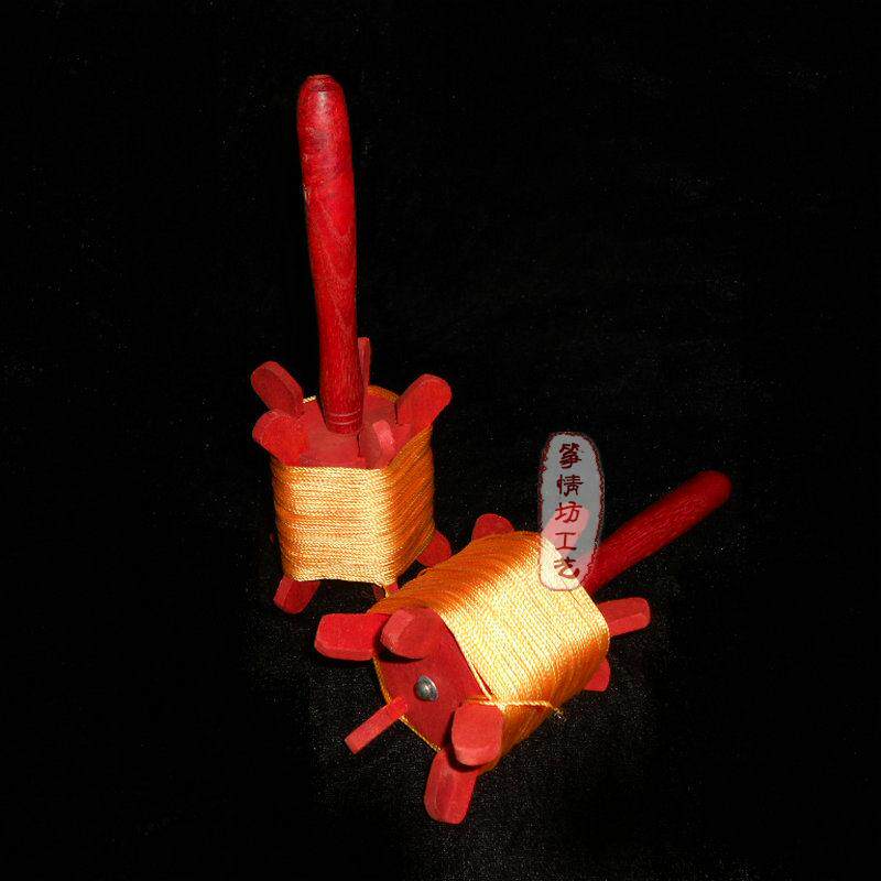 风筝拐子潍坊红木放飞50米线线轮绕线板