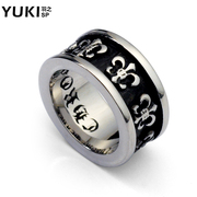 YUKI titanium steel men''s rings domineering personality index finger City Boy Club accessories in Europe and America to send boyfriend