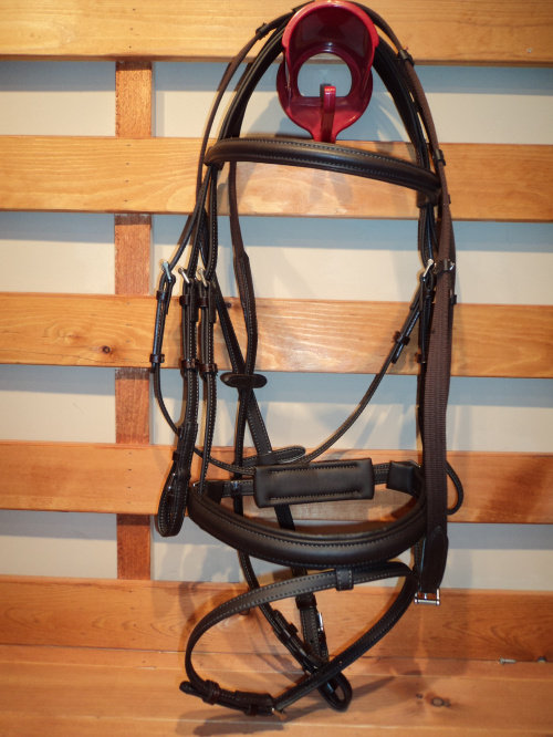 813进口德国dt超纤水勒缰英式水勒缰马具马术用品