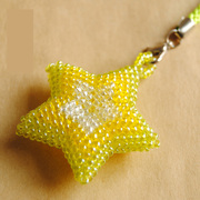 Cute small Starfish mobile phone chains pendant hanging Japan imported beads handmade beaded jewelry DIY kits