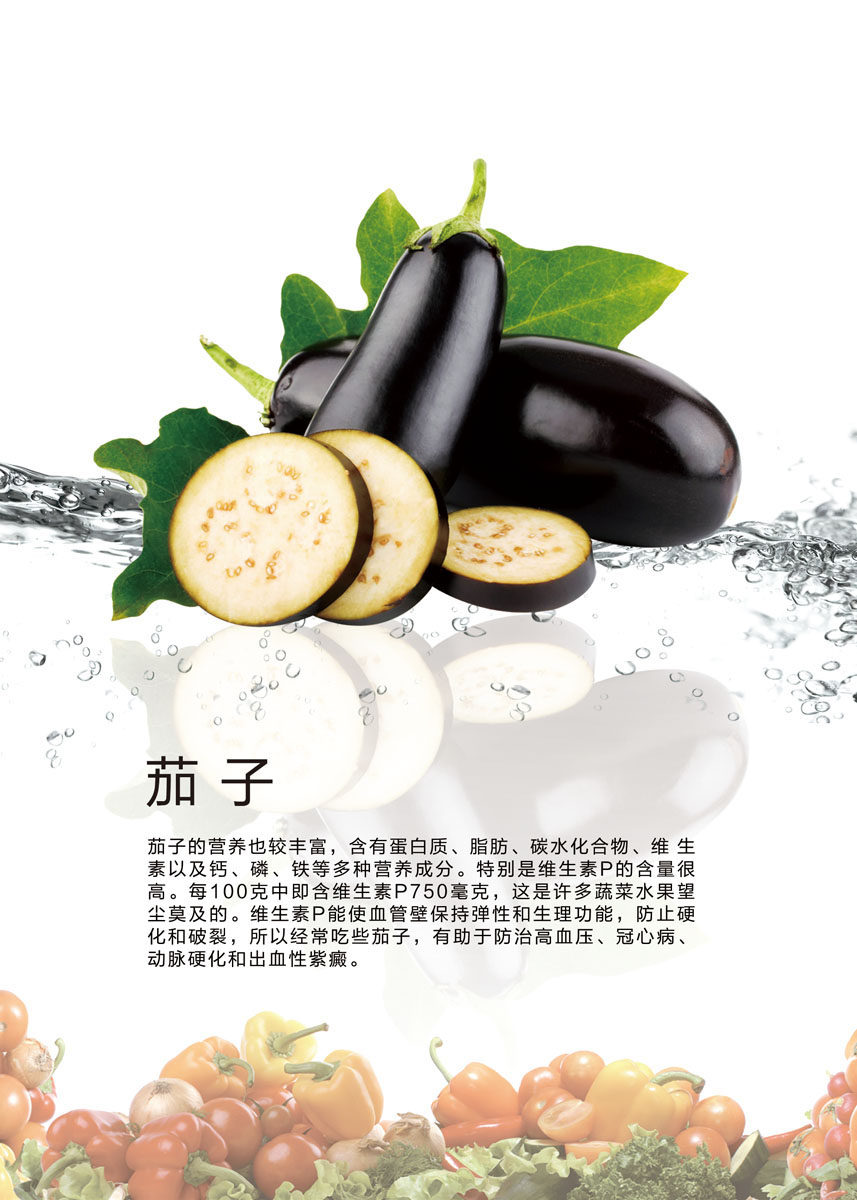 设计海报印制展板素材食堂文化茄子写真