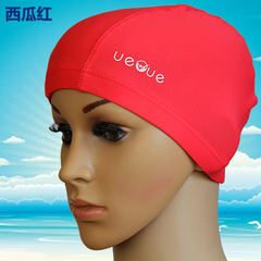新款正品UEVUE游泳帽男士/女士泳帽泳衣搭配帽护发潜水布帽儿童帽