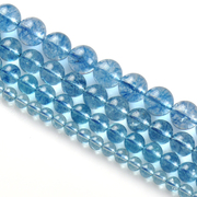 Myatou DIY handmade jewelry accessory burst flower Crystal beaded bead Crystal beads Blue Crystal snuff semi-finished products