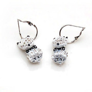 Smiling Korean version of Panda fashion rhinestone earrings earring earring earring Korea earloop accessory female 337783