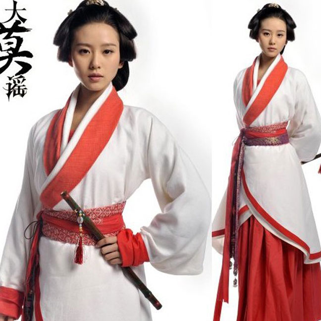 演出古装服装女侠女款汉服定制古装白色红边影视服装影楼写真服装|msdalam kategori Butik wanita / wanita, pakaian/pakaian kebangsaan/peringkat pakaian, pakaian kebangsaan/pakaian - dari Buy2taobao.com untuk memberikan perkhidmatan ejen Taobao profesional membeli