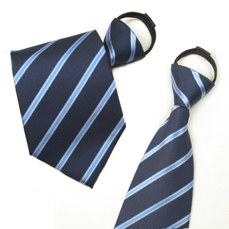 ginllary拉链领带男士蓝色配饰领带拉链领带口碑好店