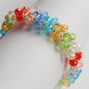 Manual DIY Crystal beaded bag of colorful bracelet Japan imported Bohemian beads bracelets jewelry