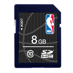授权正品【NBA】SD卡C10/8G存储卡 SD卡Class10 数码相机存储卡8G