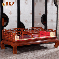 红木家具 花梨木罗汉床 沙发床 仿古中式实木榻卧床 红木罗汉床