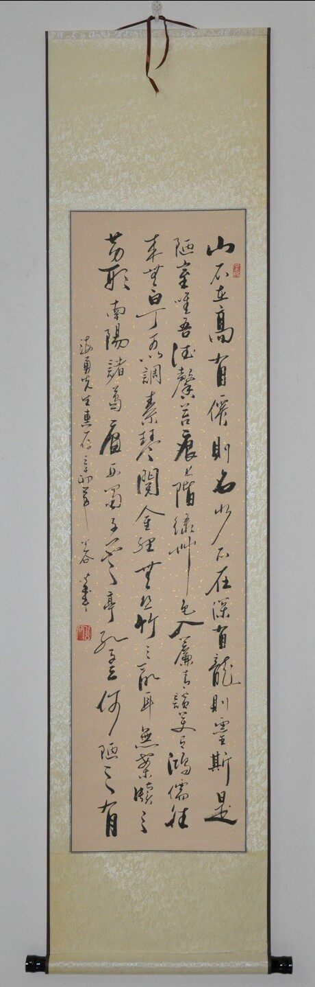 《陋室铭》浩贤堂 客厅书法作品 书画艺术品 字画 行书条幅已装裱