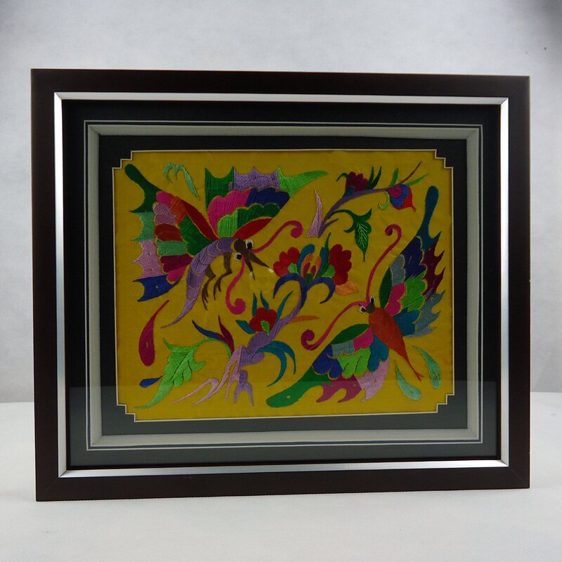 非物质文化遗产苗绣 苗族 蝴蝶妈妈 贵州特色礼品 挂画 q 黔虎已售