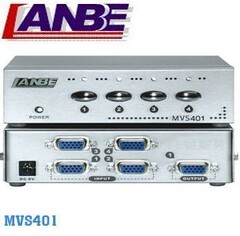 LANBE蓝宝 VGA切换器|VGA4进1出|250MHZ|桌面式 MVS-401