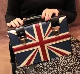 英國gucci包包便宜嗎 2013新款女包米字英國旗包復古郵差包公文包單肩斜挎手提定型包包 gucci