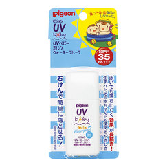 日本代购进口贝亲pigeon婴儿抗UV防晒乳霜30g SPF35 PA    新生儿