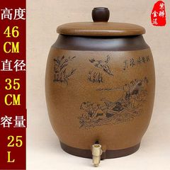 宜兴紫砂水缸 新款高档精品 紫砂酒缸饮水机紫砂净水器 村婴嬉浪