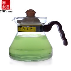一屋窑制耐高温玻璃茶具把手直火壶小茶壶可爱壶FH-001P正品400ML