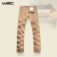【专柜存货】WRC2014春夏新款男士修身休闲裤 男直筒全棉裤